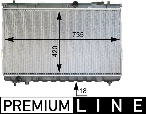 CR1299000P Mahle Original Radiador de esfriamento de motor