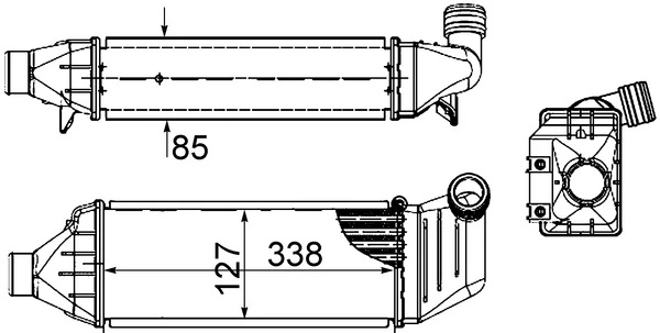  Radiador de intercooler Ford Mondeo II sedan (BFP) (1996 - 2000) II