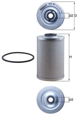 Filtro de combustível Mahle Original KX44D preço, a partir de 9,26 USD