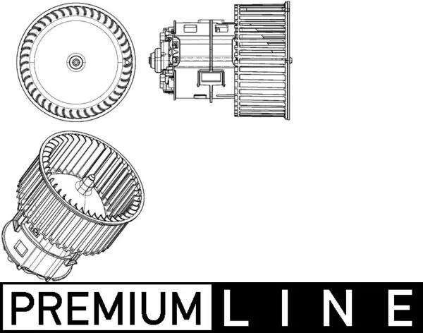 AB182000P Mahle Original Motor de ventilador de forno (de aquecedor de salão)