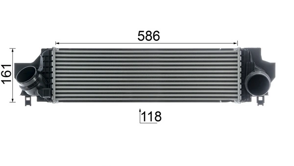 Radiador de intercooler Mahle Original CI610000P