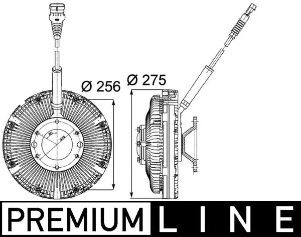 CFC97000P Mahle Original Acoplamento viscoso de ventilador de esfriamento