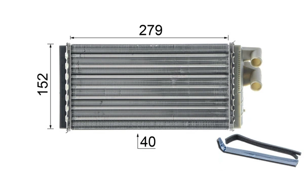 Radiador de forno (de aquecedor) Mahle Original AH98000P