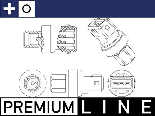 ASE14000P Mahle Original Sensor de pressão absoluta de aparelho de ar condicionado