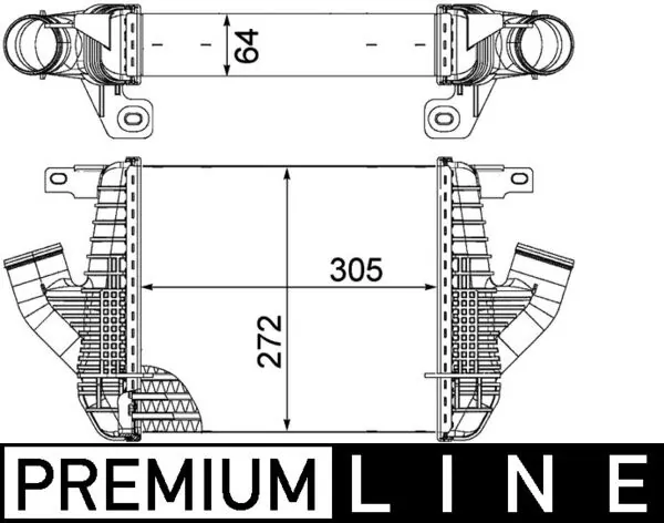 CI237000P Mahle Original Radiador de intercooler