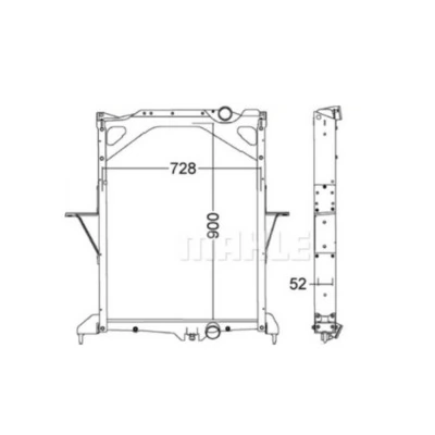Radiador de esfriamento de motor CR1557000P Mahle Original