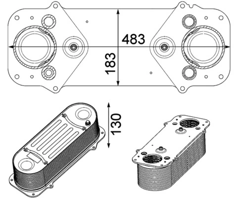 51095007163 MAN Radiador de intercooler