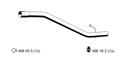 Silenciador, parte traseira para Mazda 3 BK12