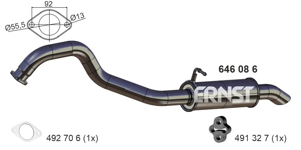  Silenciador, parte traseira KIA Sorento I SUV (JC) (2002 - 2006) I