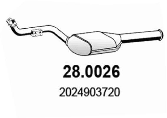 Convertidor - catalisador para Mercedes C W202