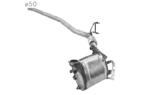 Filtro de partículas do sistema dos gases de escape para Seat Ibiza 6J1, 6P5