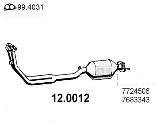 Convertidor - catalisador para Fiat Uno 146A