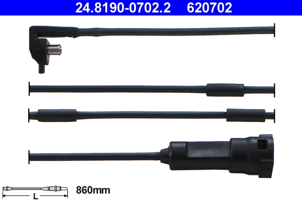 Sensor dianteiro de desgaste das sapatas do freio Opel Kadett preço, a partir de 8,61 USD