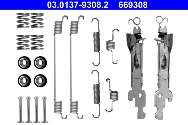 Kit de montagem das sapatas traseiras de tambor Smart FORTWO  450 ao melhor preço