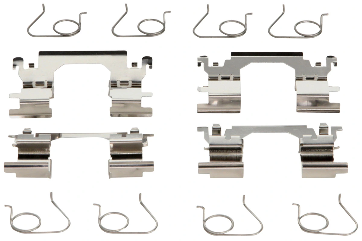 Kit de molas de fixação de sapatas de disco dianteiras Nissan Qashqai II J11