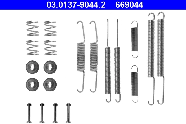 Compre Kit de montagem das sapatas traseiras de tambor Volkswagen Caddy 1