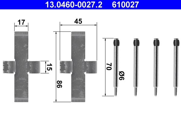 Kit de molas de fixação de sapatas de disco dianteiras Mercedes E preço, a partir de 5,70 USD