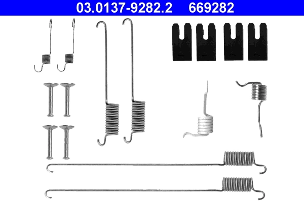 Kit de montagem das sapatas traseiras de tambor para Land Rover Freelander I L314