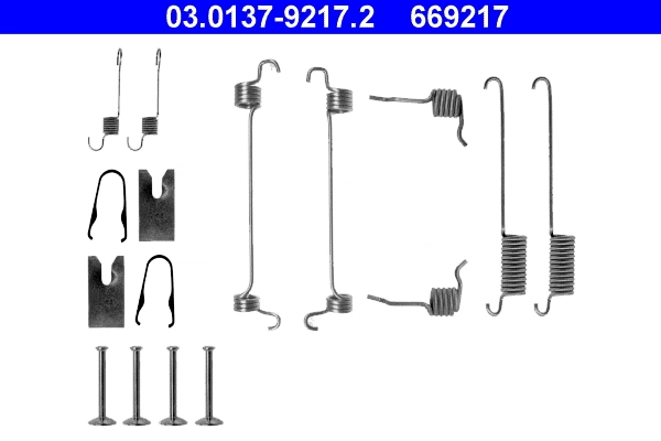 Kit de montagem das sapatas traseiras de tambor Ford Ka  RBT ao melhor preço