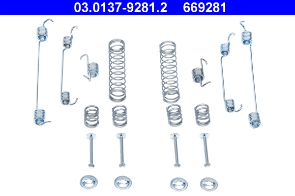Compre Kit de montagem das sapatas traseiras de tambor Citroen C3 1