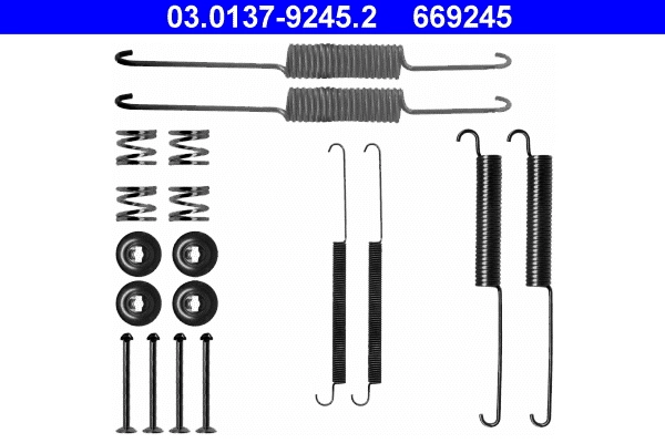 Kit de montagem das sapatas traseiras de tambor Isuzu Trooper  UBS ao melhor preço