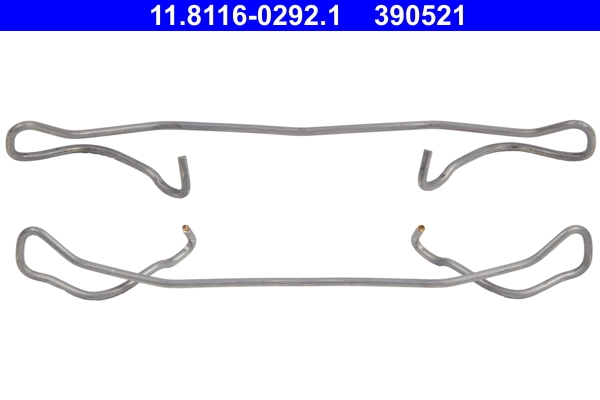 Kit de molas de fixação de sapatas de disco dianteiras Fiat Punto I 176