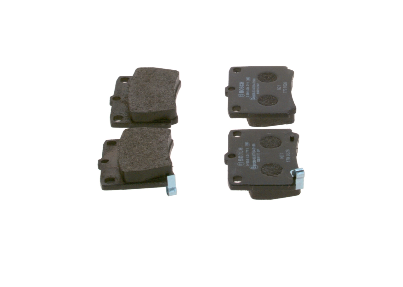 Compre 0986424711 Bosch Sapatas do freio traseiras de disco