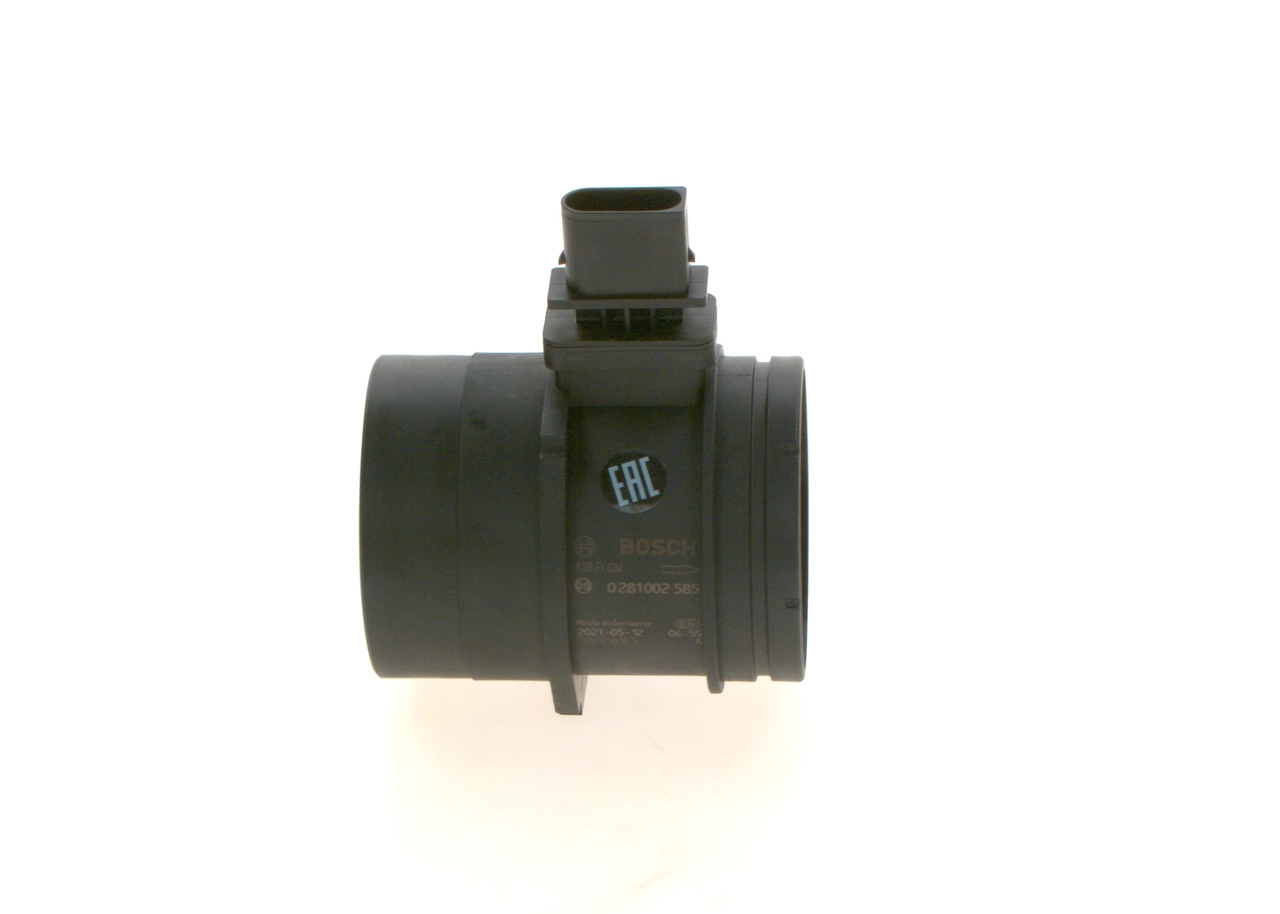 Sensor de fluxo (consumo) de ar, medidor de consumo M.A.F. - (Mass Airflow) 0281002585 Bosch