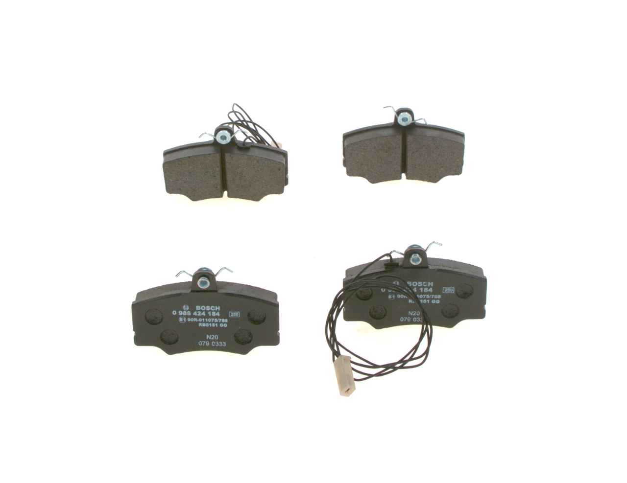 Sapatas do freio dianteiras de disco Bosch 0986424184 preço, a partir de 35,90 USD