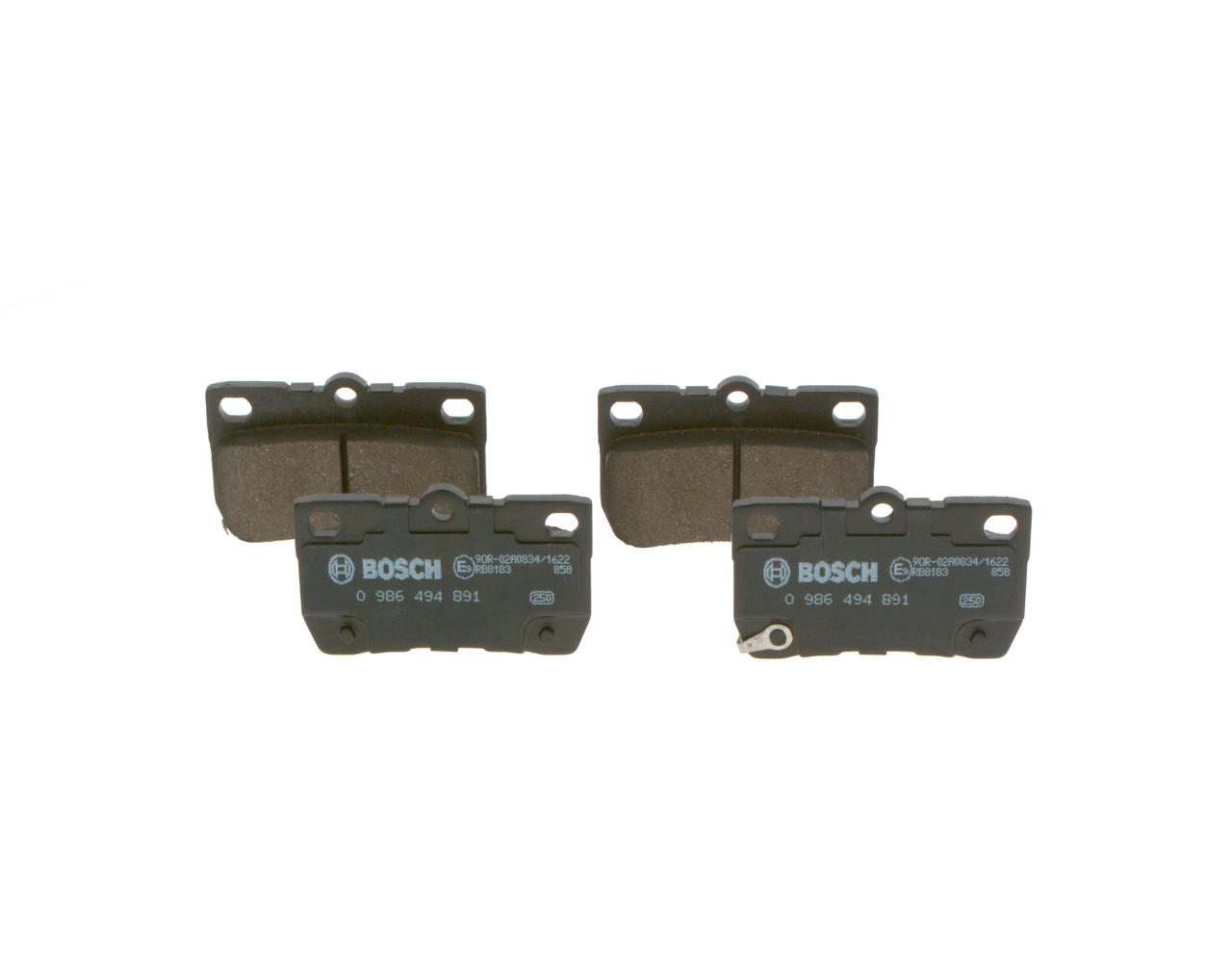 Sapatas do freio traseiras de disco Bosch 0986494891 preço, a partir de 27,72 USD