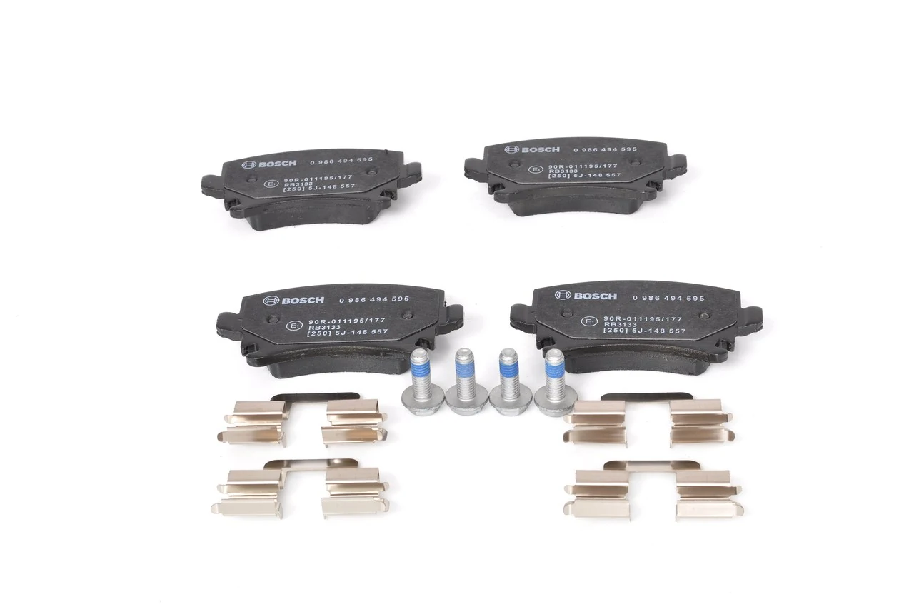 Compre 0986494595 Bosch Sapatas do freio traseiras de disco