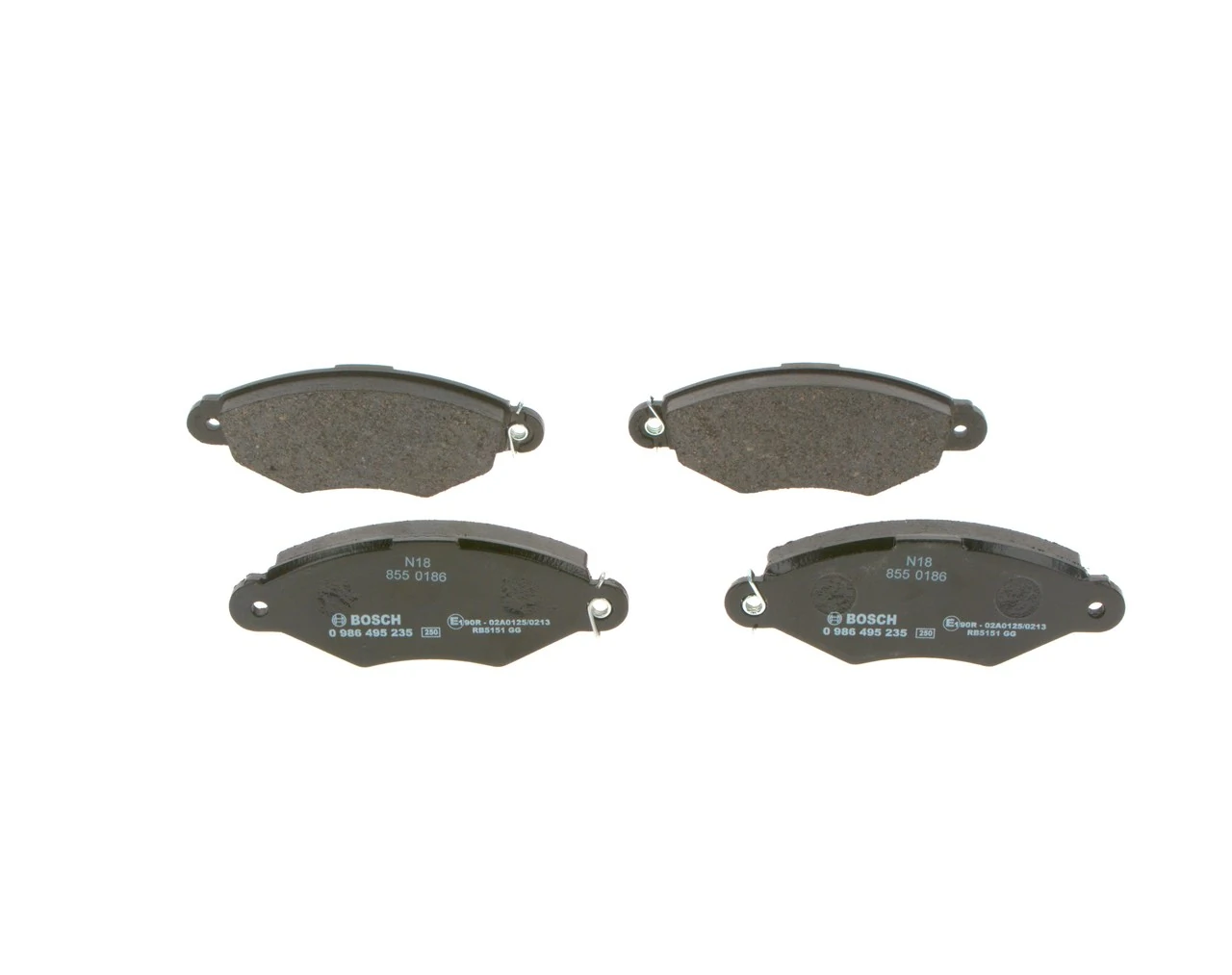 Compre 0986495235 Bosch Sapatas do freio dianteiras de disco