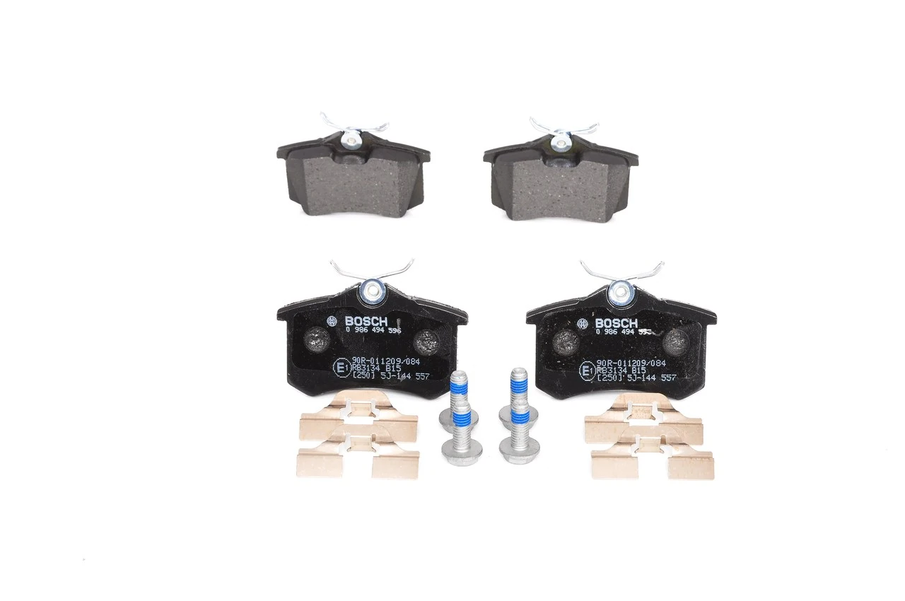 Compre 0986494596 Bosch Sapatas do freio traseiras de disco