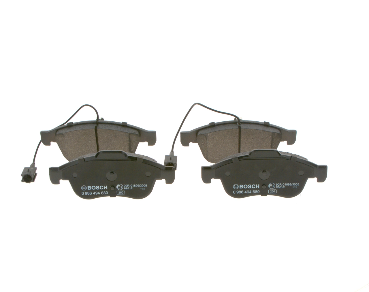 Compre 0986494680 Bosch Sapatas do freio dianteiras de disco