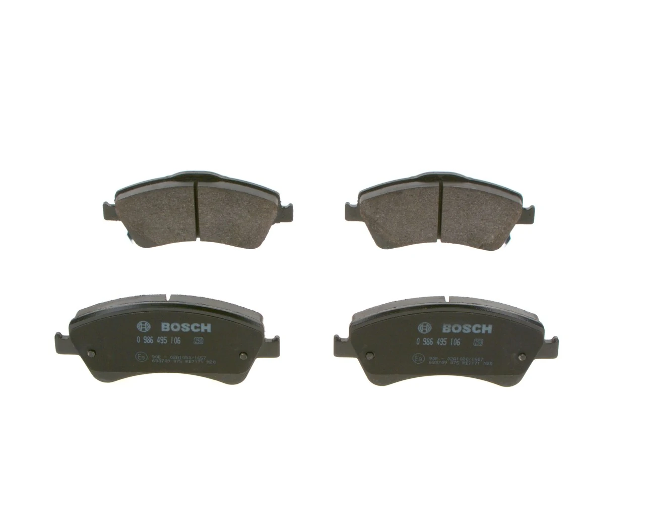 Compre 0986495106 Bosch Sapatas do freio dianteiras de disco