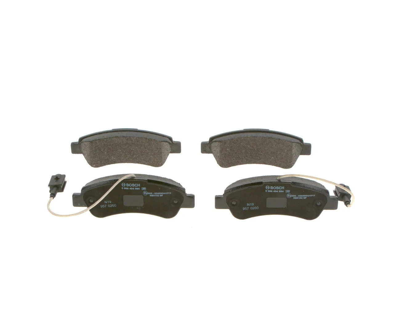 Sapatas do freio traseiras de disco Bosch 0986494994 preço, a partir de 39,39 USD