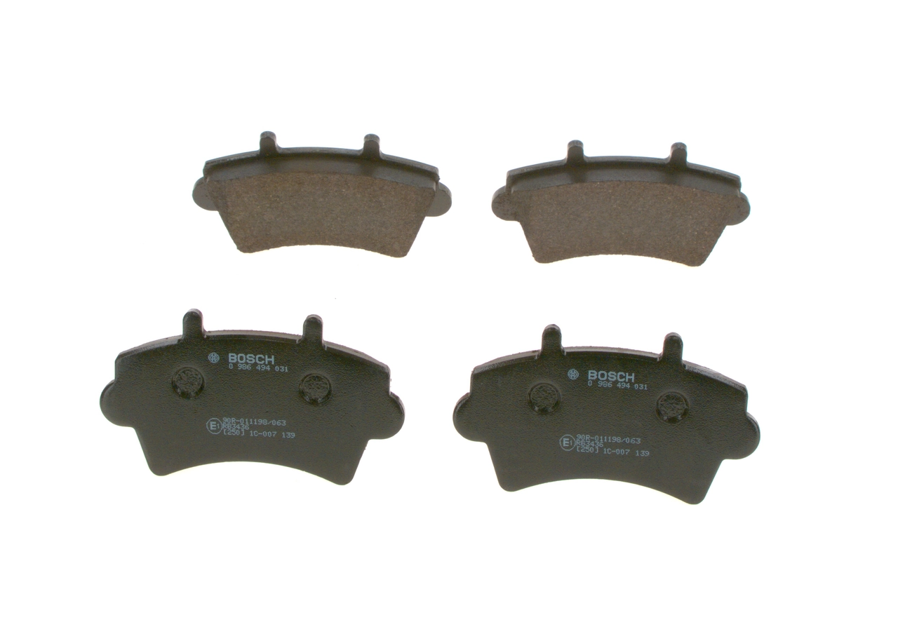 Compre 0986494031 Bosch Sapatas do freio dianteiras de disco