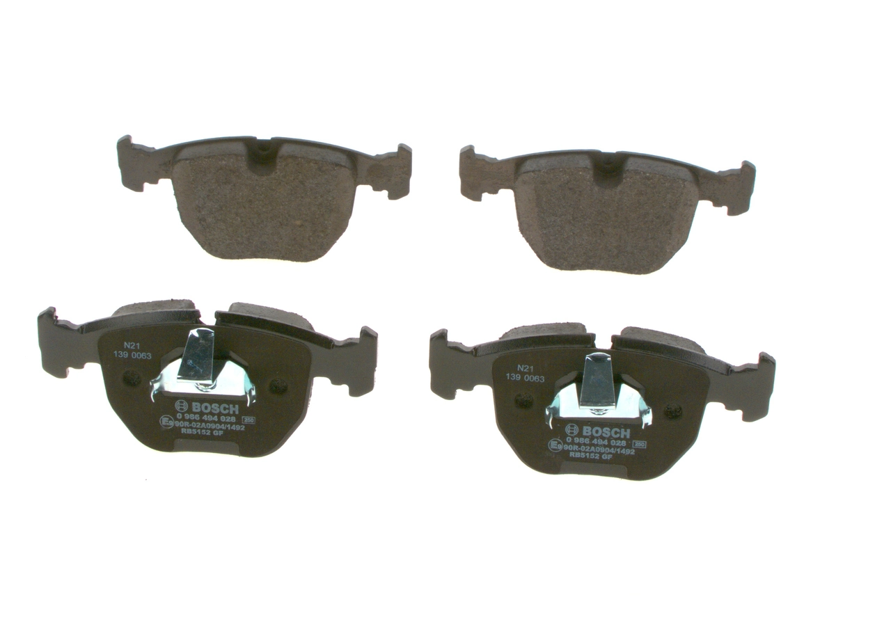 0986494028 Bosch Sapatas do freio dianteiras de disco