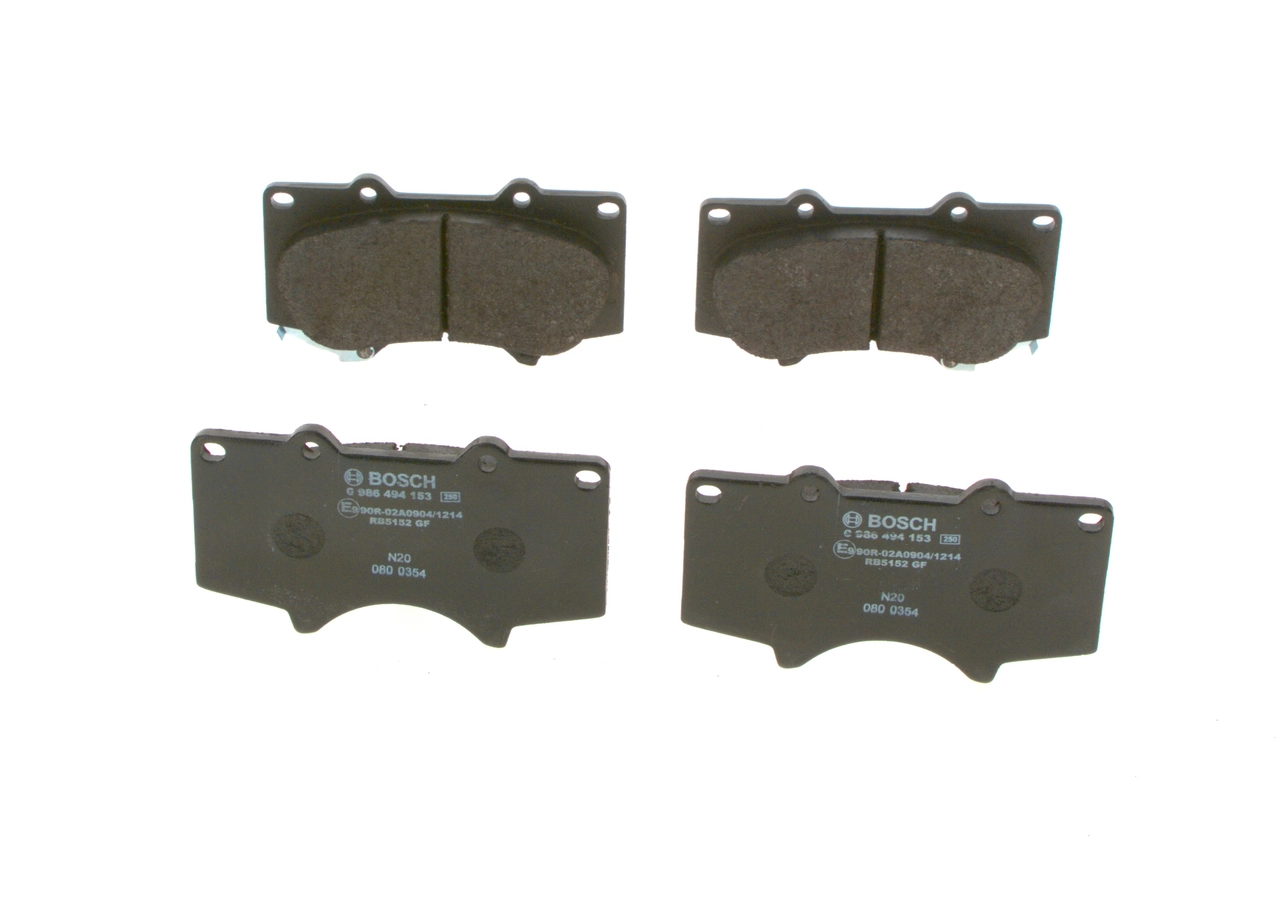 Compre 0986494153 Bosch Sapatas do freio dianteiras de disco