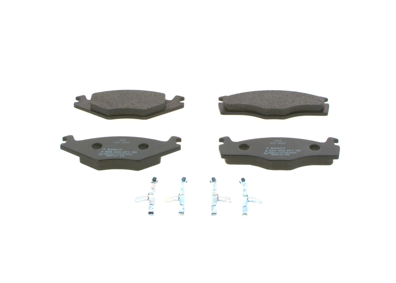 Compre 0986468871 Bosch Sapatas do freio dianteiras de disco