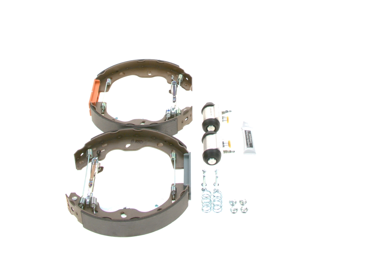 Sapatas do freio traseiras de tambor, montadas com cilindros, kit Bosch 0204114678 preço, a partir de 135,73 USD