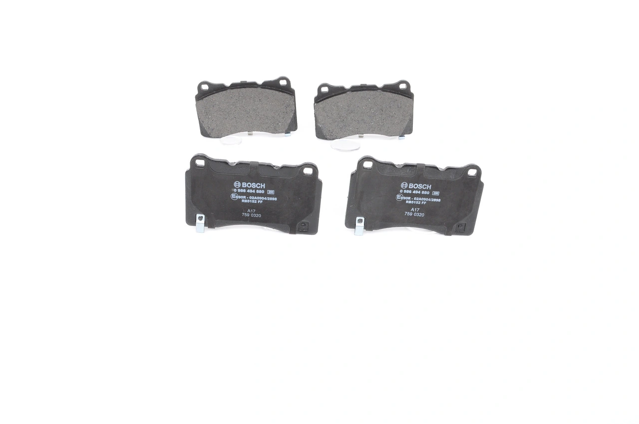 Compre 0986494880 Bosch Sapatas do freio dianteiras de disco