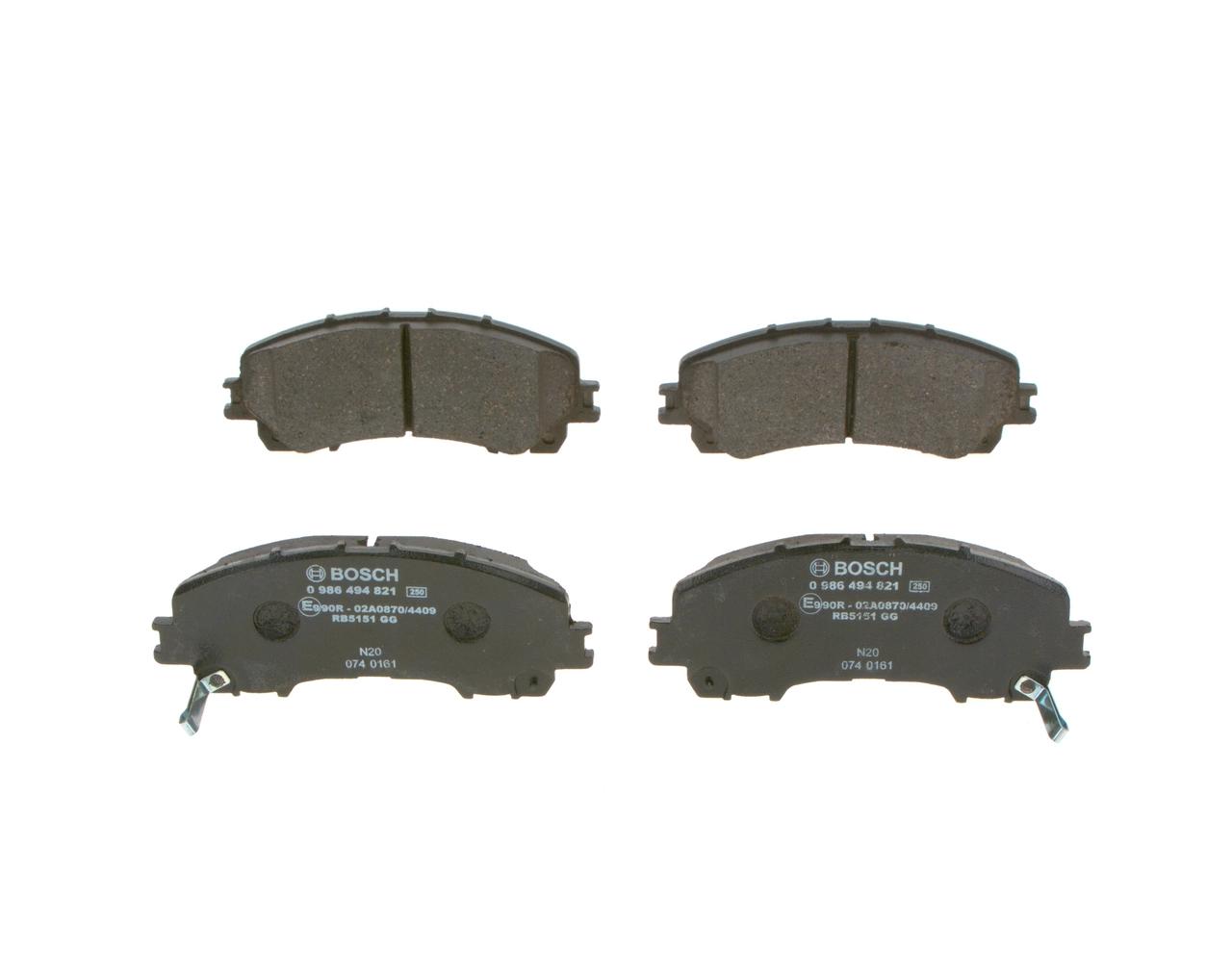 Compre 0986494821 Bosch Sapatas do freio dianteiras de disco