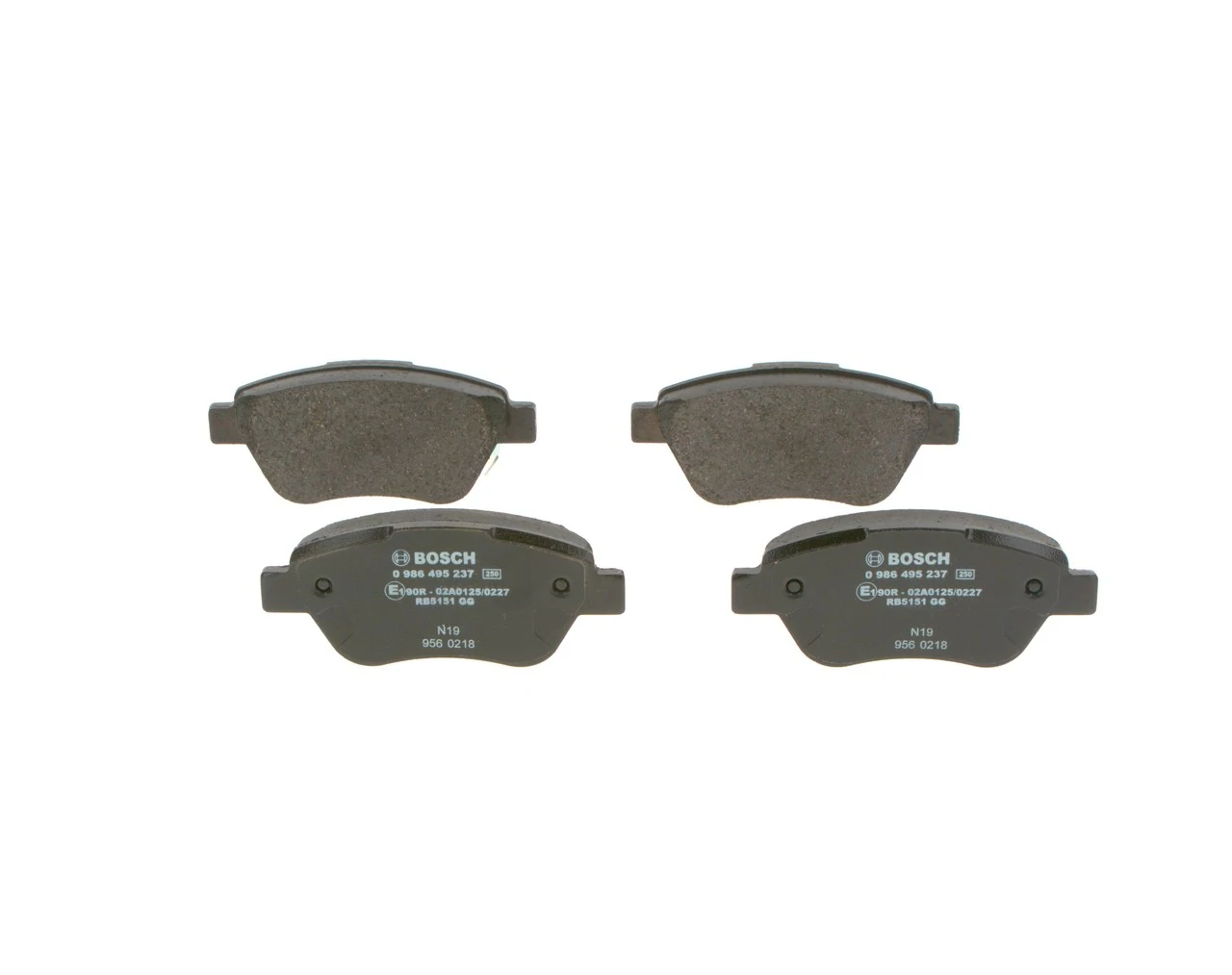 Sapatas do freio dianteiras de disco Bosch 0986495237 preço, a partir de 36,68 USD