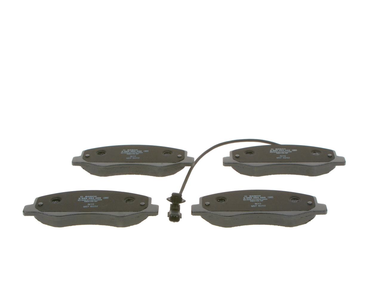 Sapatas do freio traseiras de disco 0986494499 Bosch