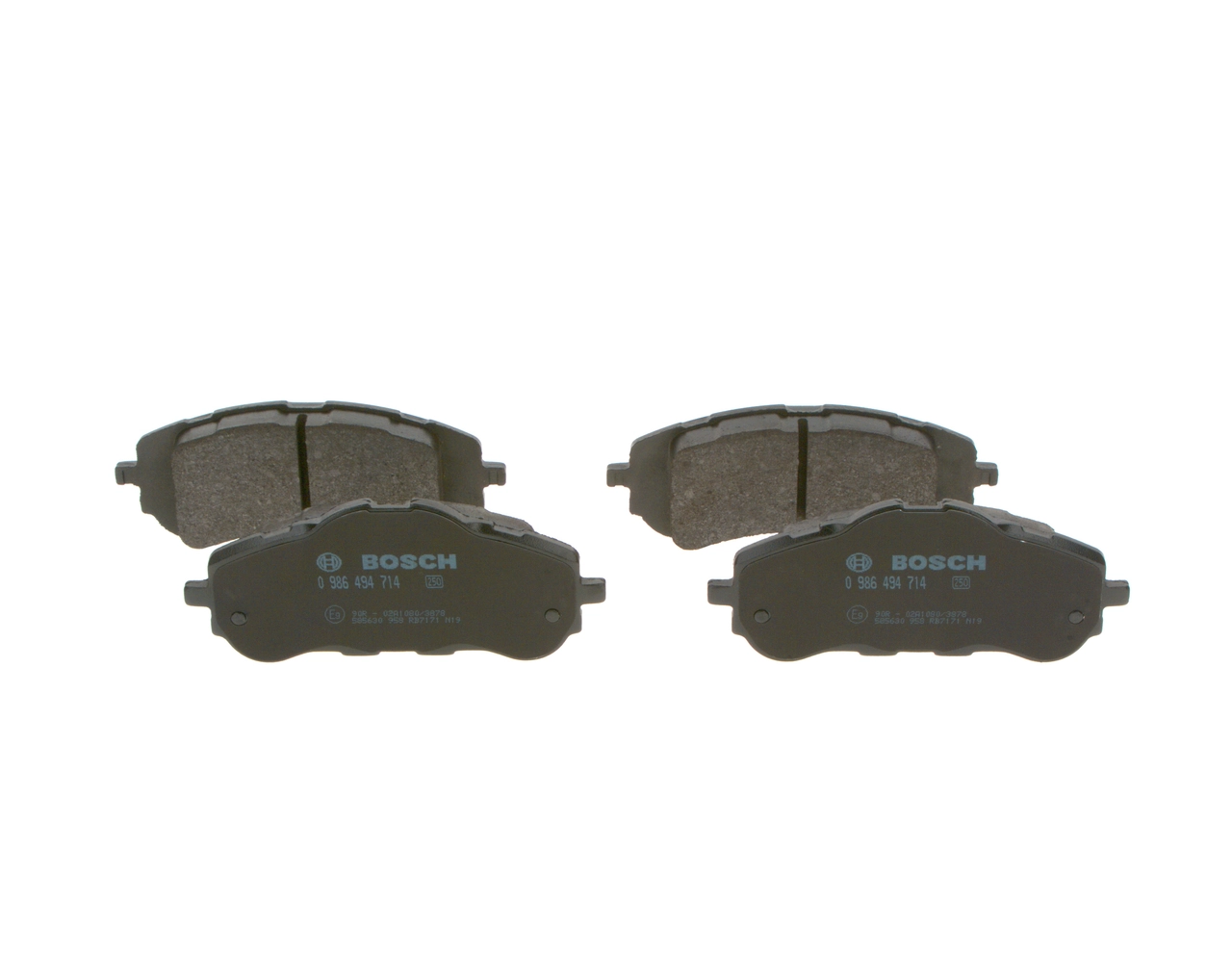 0986494714 Bosch Sapatas do freio dianteiras de disco