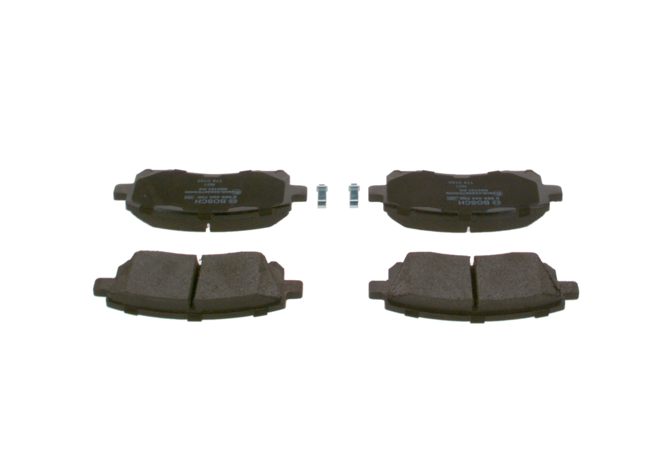 0986424700 Bosch Sapatas do freio dianteiras de disco