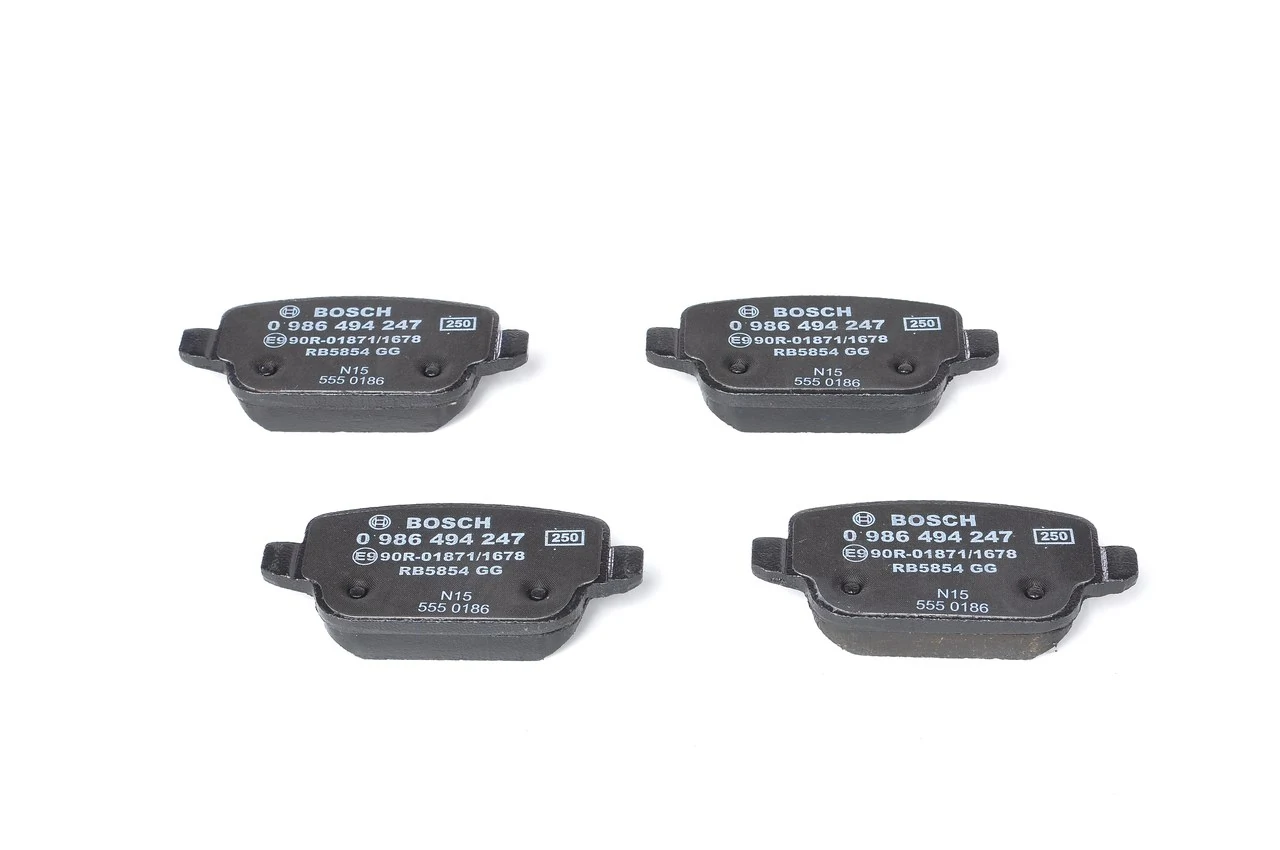 Compre 0986494247 Bosch Sapatas do freio traseiras de disco