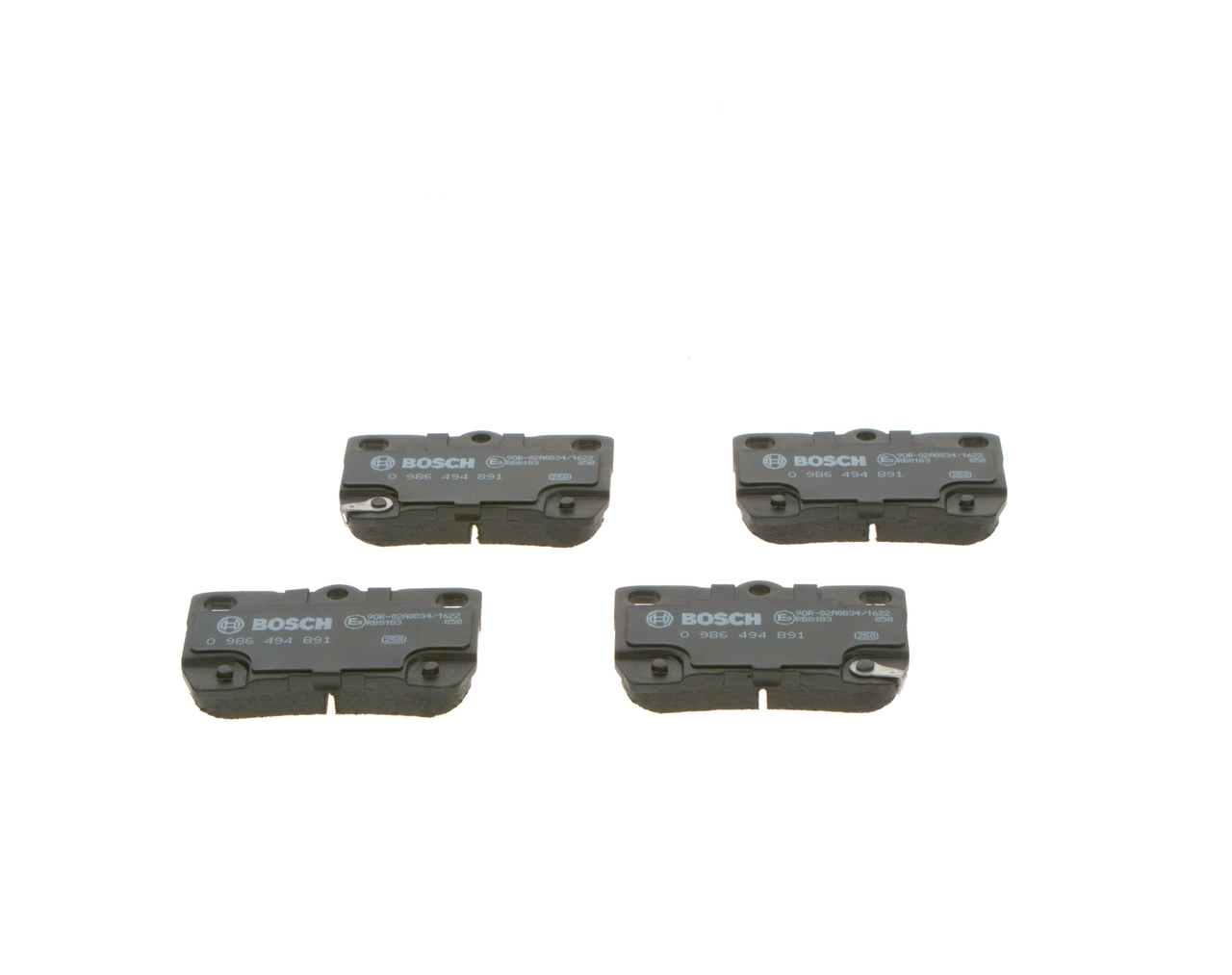 Compre 0986494891 Bosch Sapatas do freio traseiras de disco