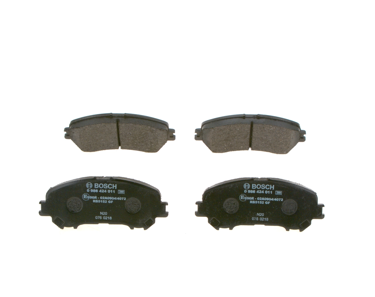 0986424011 Bosch Sapatas do freio dianteiras de disco